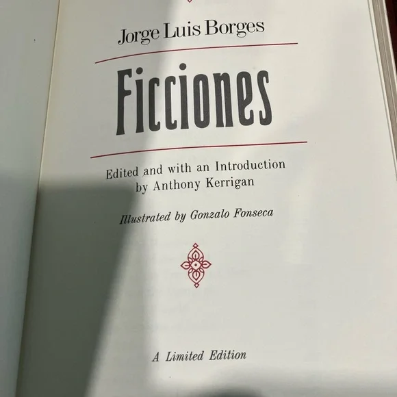 Ficciones by Jorge Luis Borges .1980 Franklin Library. Excellent condition. - Picture 5 of 5